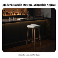 Bar Stool with rear supportrest Padded Seat Upholstered Barstool with rear supportrest for Cafe