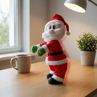 Battery Powered Musical Santa Figurine Spanish-Language Theme Musical Santa Figure