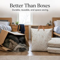 Extra Large Capacity Quilt Storage Bag with Handles, Thickened Moving Packing Bag for Clothes, Dormitory, Travel