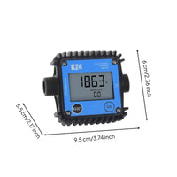 Digital Impeller Stream Meter with Digital Screen Display Threaded Liquid Stream Meter Compact for Technicians