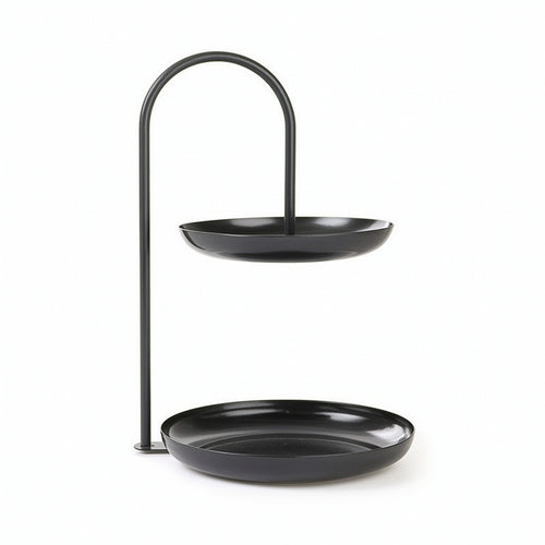 Two-Tier Fruit Stand Versatile Fruit Tray Stand Modern for Living Room