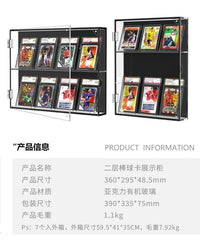Acrylic Sports Card Storage Box Wall-Mounted Display Case