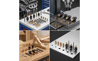 10 Pieces Rivet Nut Tool Kit Carbon Steel Rivet Nut Setter Kit Hex-Shank Threaded Insert Rivet Tool for Hobbyists, Mechanics, Automotive Repair