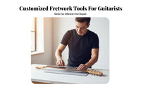 Fretboard Protection Guitar Fret File Set Stainless Steel Guitar Fret Dressing Kit Long-Lasting for DIY Enthusiasts, Music Studio, Workshop