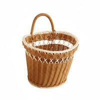 Woven Hanging Basket With Handle Hanging Woven Basket Long-Lasting for Bathroom