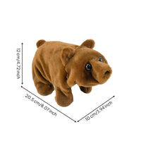 Electric Stuffed Bear Vivid Toy with Movements Walking Stuffed Toy Soft Stuffed Animal Animated for Children, Desktop, Playroom