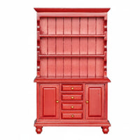 1:12 Scale Wooden Cabinet Detailed Craftsmanship 1:12 Scale Cabinet Realistic Design Miniature Display Hutch for Kids