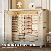 Foldable layering Bin Foldable Design Storage Box double Opening for Homeowners