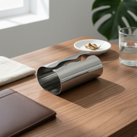 Stainless Steel Tissue Box Hollow Mirror Polished Tissue Box Luxury for Desktop