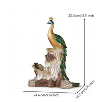 Peacock Vino Rack Ornate Peacock Vino Holder Eye-Catching for Home Bar