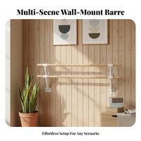 Wall-Mounted Dance Barre Smooth Unblemished Surface Wall Mounted Dance Bar Stable Home Studio Dance Practice Bar for Beginners, Practice Room