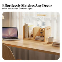 Expandable Desktop Bookstand Portable Desktop Shelf Adjustable Configuration
