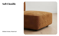 Nordic Aesthetic Modular Block Sofa High-Resilience Foam L-Shaped Chaise Lounger Wear-Resistant Living Room Furniture Solid Wood Frame for Apartment Dwellers, Guesthouse Owners, Interior Designers, Reception Area, Bedroom