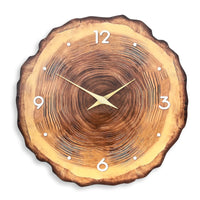 Wood Slice Wall Clock Minimalist Wood Slice Clock Decorative for Bedroom