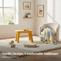 Molded Plastic Play Table and Chairs Rounded Corners for Daycare, Bedroom, Girls