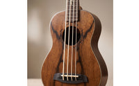 Ukulele Bass with Slotted Headstock 4-String Bass Ukulele Beginner-Friendly Instrument for Beginners