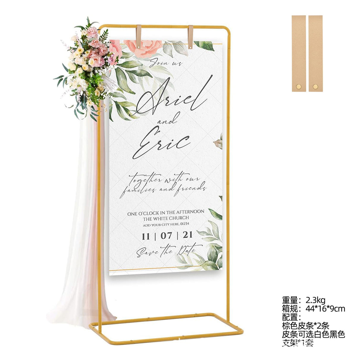 Gold Welcome Stand