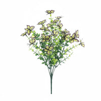 Greenery Eucalyptus Butterfly Spray Realistic Look Artificial Butterfly Branch Reusable Artificial Eucalyptus Stem for Tabletop