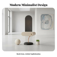 Sculptural Pedestal Table Minimalist design Nightstand Artistic Design for Office