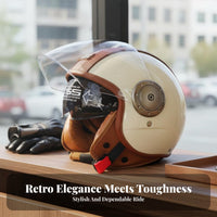 Double Visor Four-Season Double Visor Helmet Gender-Neutral Design for Cruising, Commuting, City Riding