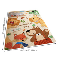 Non-Slip Bath Mat, Quick-Dry Shower Mat with Suction Cups, Waterproof Bathroom Rug for Children and Adults