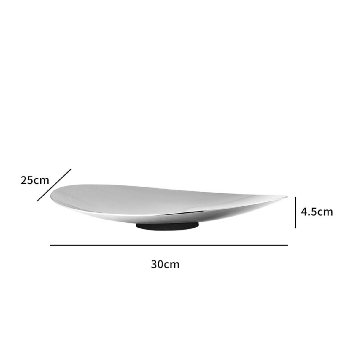 Oval Fruit Platter Tabletop Stainless Steel Oval Tray Easy to Clean