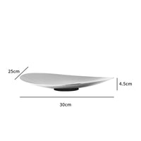 Oval Fruit Platter Tabletop Stainless Steel Oval Tray Easy to Clean