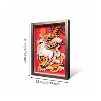 Paper-Cut Horse Stand Festival Gift Home Decor Handmade Look for TV Cabinet