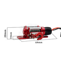 SCX10 Rock Crawler Model Accessory Winch Off-Road Vehicle Electric Winch Simulation Rock Crawler Winch Switch