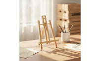 Desktop Easel with Adjustable Support Tabletop Foldable Wooden Easel Portable for Beginners