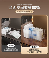 面膜收纳盒专用分格梳妆台桌面护肤品整理盒卫生间化妆品置物架 【2件装】面膜收纳盒
