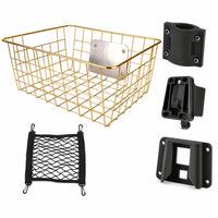 Bike Basket with Mounting Bracket Lightweight for Folding Bikes