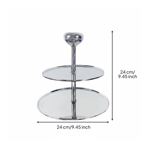 3 Tier Cake Stand Rust Resistant 3 Tiered Dessert Stand Space Saving for Buffet