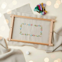 Cross Stitch Frame Rollable Textile Craft Tool Easy to Assemble for Handicraft