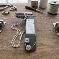 Marine-Grade Sailboat Rigging Tension Gauge Handheld Tension Meter with Calibration Plate Metal Tool Spring-Loaded for Sailors, Boat Owners, Technicians