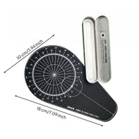 Pool Aiming Board Aim Angle Grid Cue-Ball Practice Board Metal Storage Case Pool Cue Aiming Aid