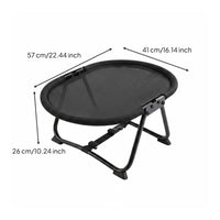 Elevated Mesh Pet Bed Cooling Feline Hammock Bed Easy to Clean for Cats