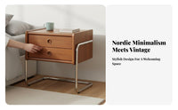 Cylindrical Storage Cabinet Nordic Design Nightstand distinctive Round Shape