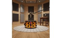 14inch Snare Drum with Black Hardware Translucent Acrylic Snare Drum Glossy for Drummers, Artists, Live Stage, Practice Room