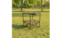 Lightweight Camping Table with Cup Holders Compact Folding Table with Cup Holders Stable Furniture Heavy-Duty for Campers