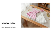 Princess Doll Dress Lace Trim 30cm Doll Outfit Bow Details for Kids, Pretend Play, Dollhouse