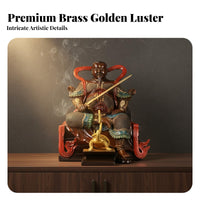 Brass God Statue Golden Color for Tabletop