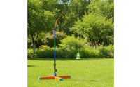 Adjustable Solo Badminton Training Device Versatile Badminton Practice Device with Elastic Pole Portable Outdoor for Beginners