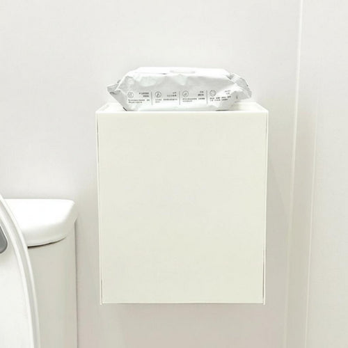 Sanitary Pad Dispenser Waterproof Wall-Mounted Hygiene Caddy Dustproof Lid