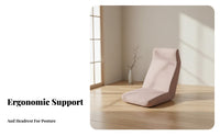 Japanese design Adjustable spinerest Lounger Foldable Adjustable Padded Lounger Space-Saving floor cushion Seat Ergonomic spine Support for Students, Adults, video game enthusiasts, Small Apartments, Bay opening, Living Room, Meditation
