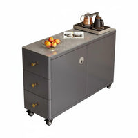 Rolling End Table with Wheels Rolling Refreshment Station Mobile Design Household Furniture for Homeowners, Office Workers, Living Room, Small Areas