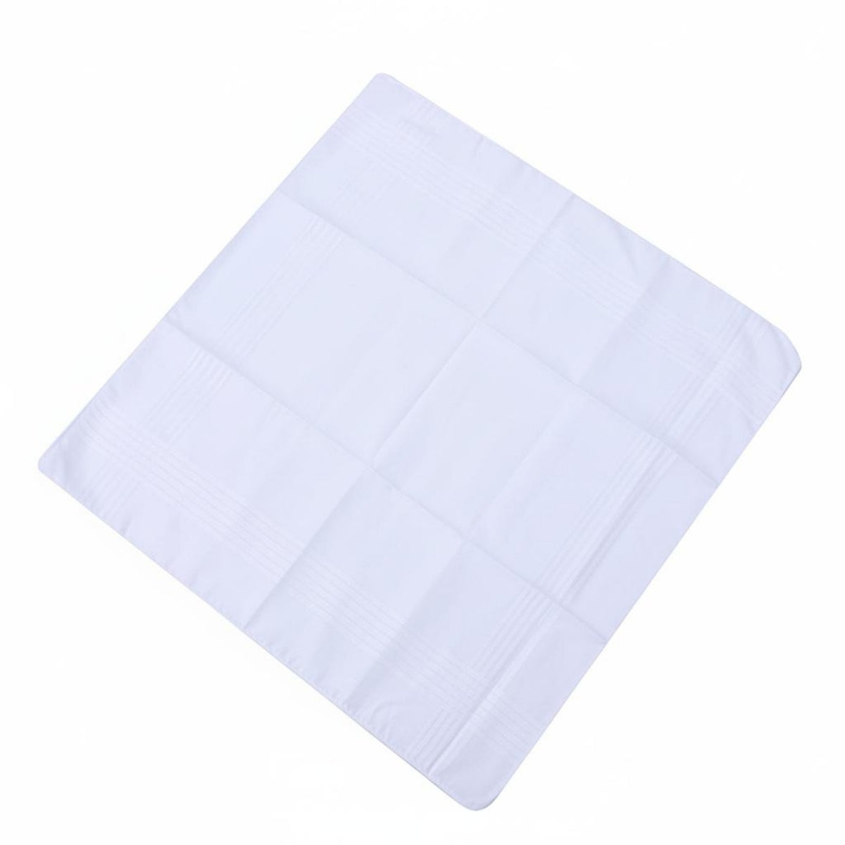 12 Pieces White Cotton Handkerchief DIY Friendly Plain White Craft Cloth