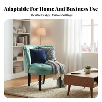 Stateside Country Aesthetic Button-Tufted Wooden Settee Vintage Design Button-Tufted Settee Retro aesthetic Sofa Space Saving for Apartment Dwellers, Business Owners, Interior Designers, Coffee Shop, Retail boutique, Living Room, Office Waiting Area