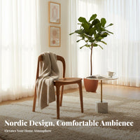 Archedd Spine-Supportingrest Side Chair Nordic and Design Archedd Spine-Supporting Dining Chair Versatile Use Armless