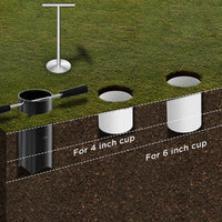 USGA Golf Hole Easy to Use Golf Hole Stainless Steel